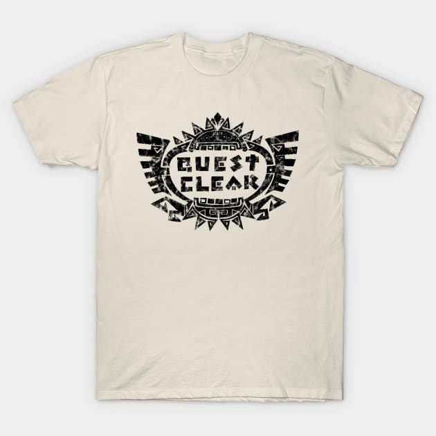 Monster Hunter Distressed Quest Clear T-Shirt by StebopDesigns